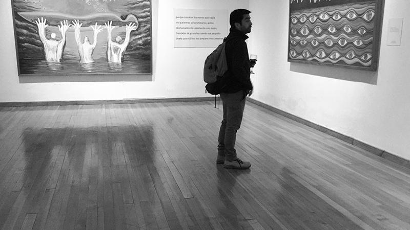 Exposición "Bandada de Girasoles" de Jorge Martínez presentada en el Museo Histórico Gabriel González Videla de La Serena.