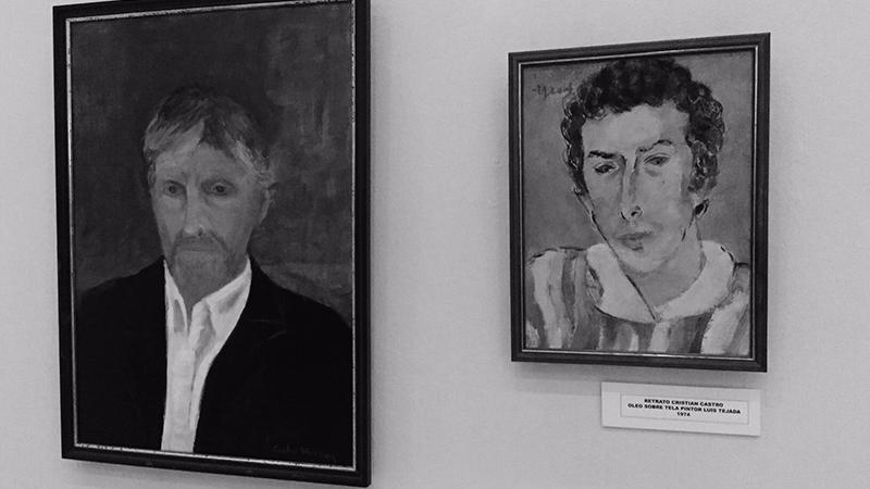 Retratos de Cristian Castro Willmen Exposición "Retrospectiva 80 años Cristian Castro Willmen" en el Museo Histórico Gabriel González Videla, julio 2019.