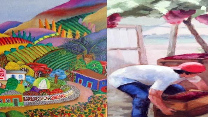 Detalles de Obras Juanita Muñoz y Elsa Gelten