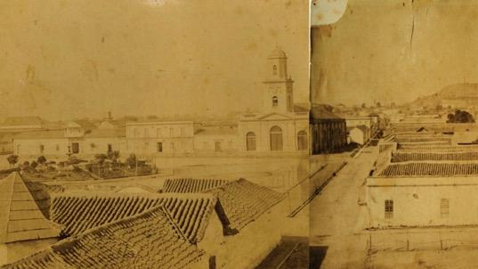 Vista a la plaza de Armas y Catedral de La Serena