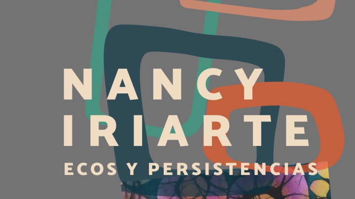 Afiche exposición "Nancy Iriarte. Ecos y persistencias"