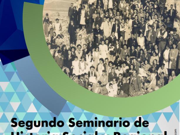 Afiche promocional del II Seminario de Historia Social y Regional en la ciudad de La Serena, 14 de julio de 2017.