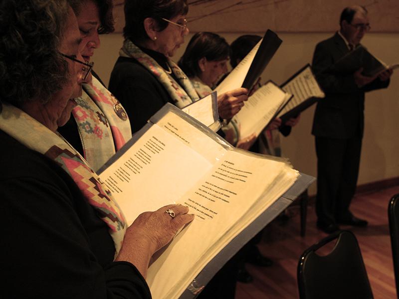 Partituras corales del Coro María Elena Carmona de La Serena.