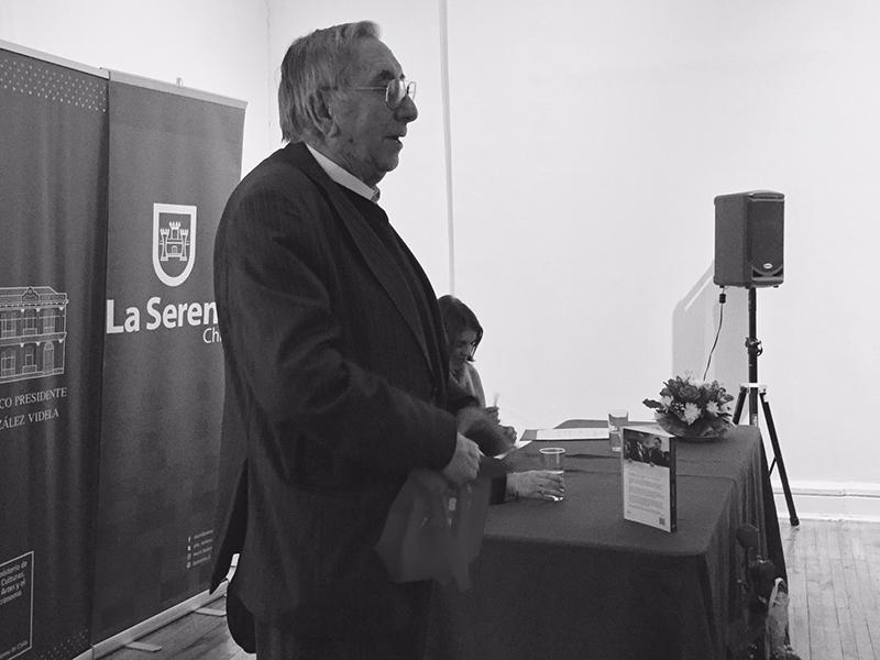 Alejandro Pino Uribe Concejal de La Serena en la presentación de &amp;quot;Una Luz en la Sombra&amp;quot;.