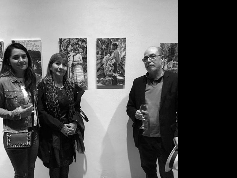 Rocío Rojas; Susana Rigollet y Tomás Castillo en la inauguración de &amp;quot;Gabriela Mistral Imagen de Vida&amp;quot;.