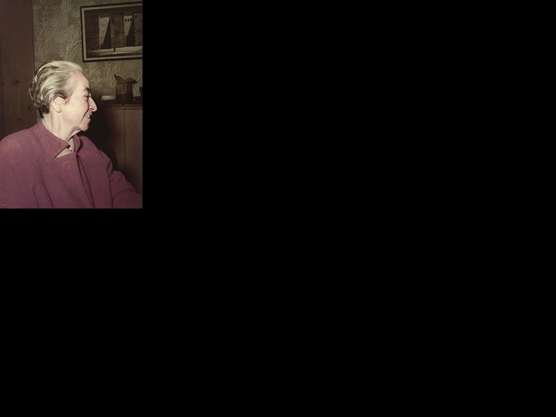 Retrato de Gabriela Mistral exhibida en &amp;quot;Gabriela Mistral Imagen de Vida&amp;quot;..