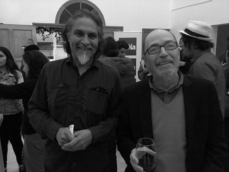 Jorge Castillo &amp;quot;el diablo&amp;quot; y Tomás Castillo en la inauguración de la exposición &amp;quot;Gabriela Mistral Imagen de Vida&amp;quot;.
