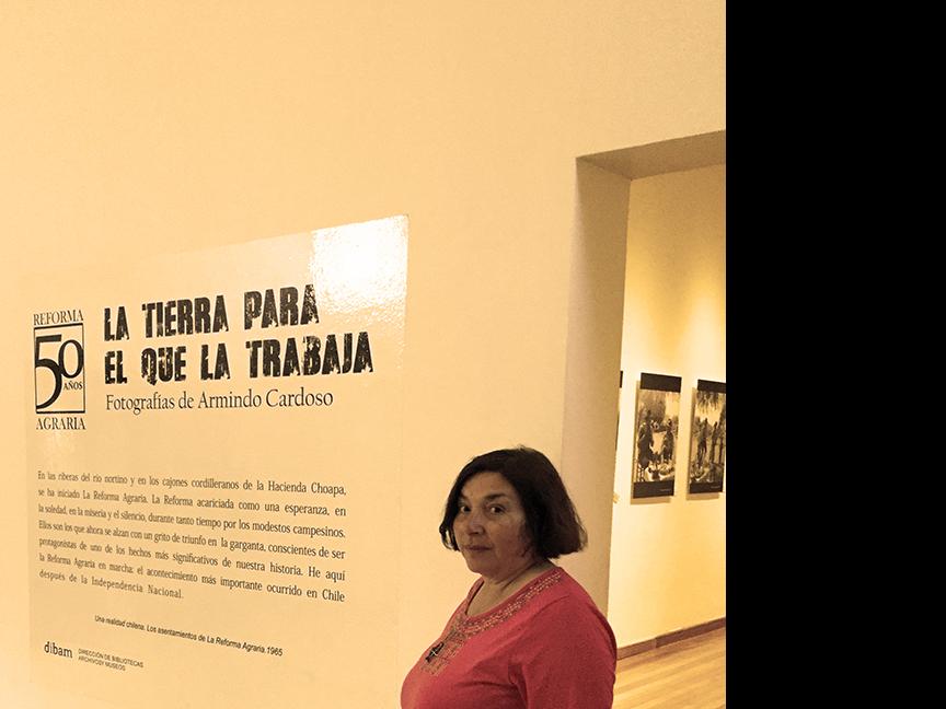 Lucía Bolados en el Museo Histórico Gabriel González Videla de La Serena.