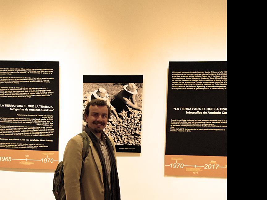 Javier Armijo en el Museo Histórico Gabriel González Videla de La Serena.fesor en inauguración en el Museo Histórico Gabriel González Videla de La Serena.