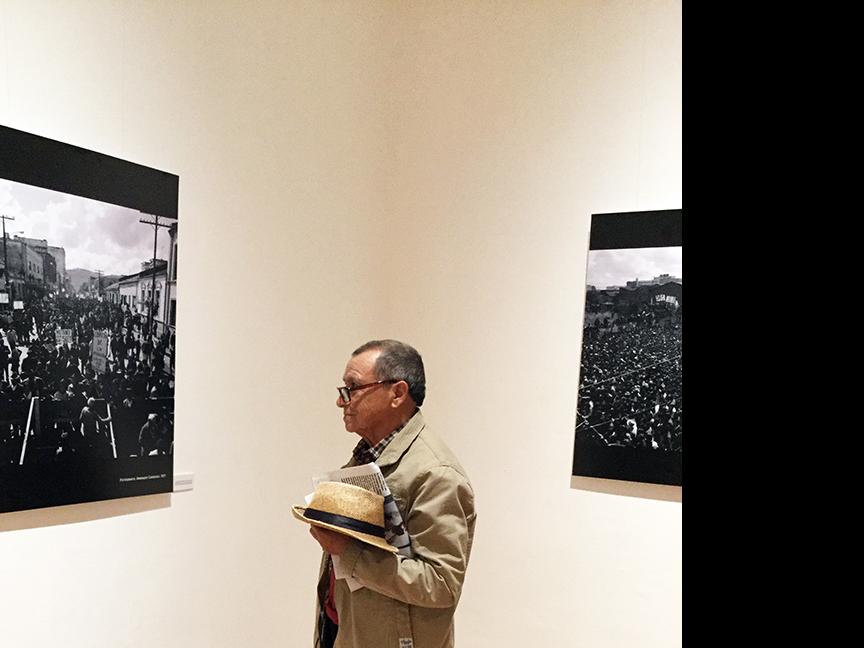 Ernesto Alvear en el Museo Histórico Gabriel González Videla de La Serena.