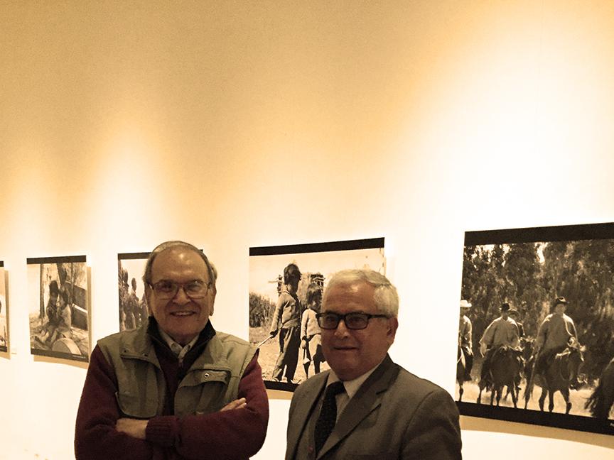 Jorge Pinto y Hernán Cortés en el Museo Histórico Gabriel González Videla de La Serena.