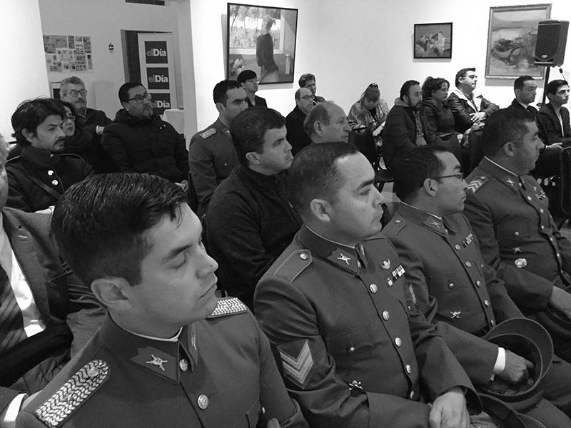 Grupo de Militares en la conferencia de Bernardo O´Higgins