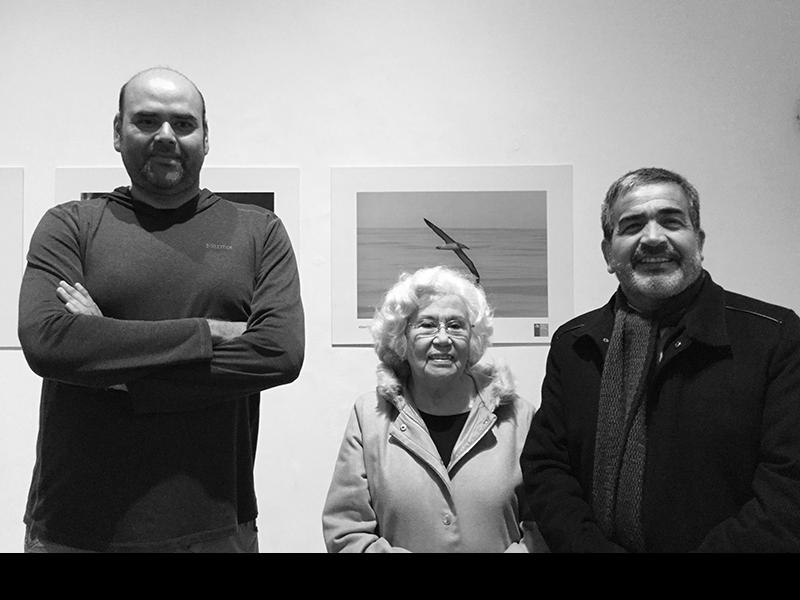 Alberto Castex, Susana Pacheco y Robinson Hernández en el Museo Histórico Gabriel González Videla