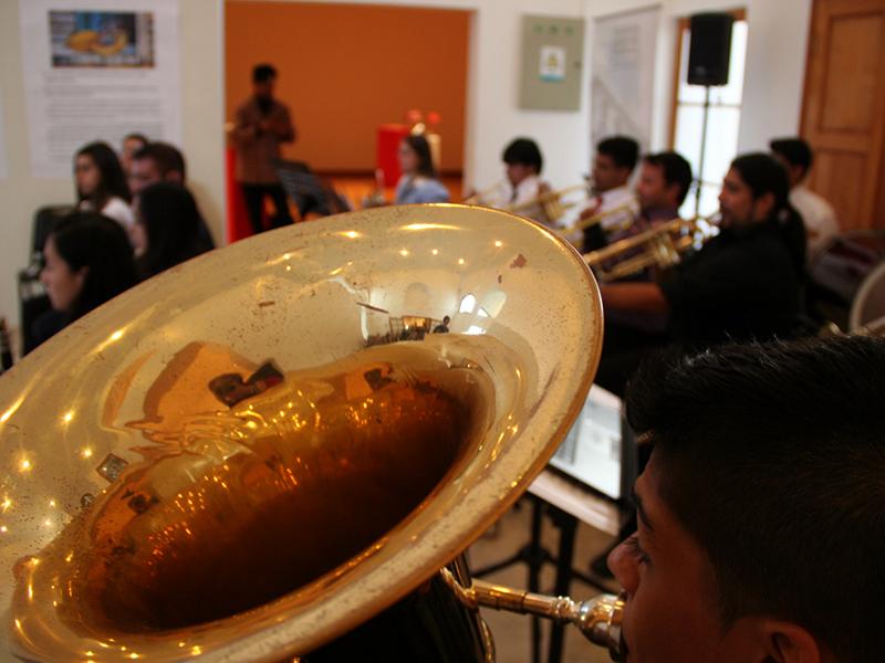 Presentación de la Banda de la Academia de Música Pedro Aguirre Cerda de La Serena.