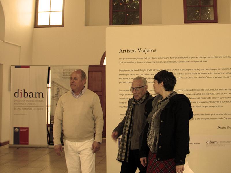 Visitantes de la exposición de Borget