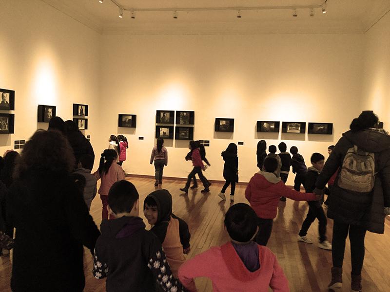 Alumnos del Colegio Pedro Aguirre Cerda de La Serena en el museo