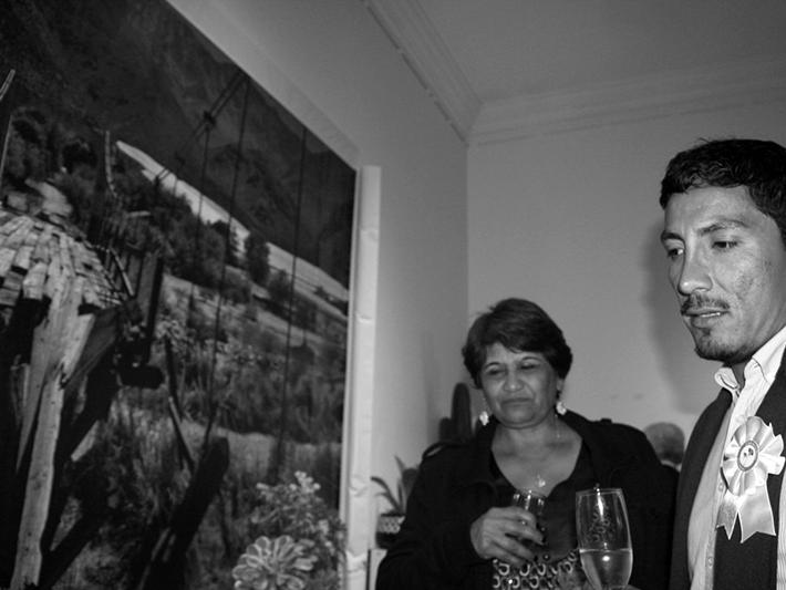 Anita Jinel en la exposición del Club de Jardines de La Serena.
