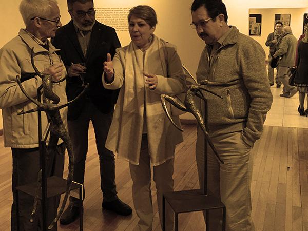 Tatiana Martin y amigos en la inauguración de su exposición &amp;quot;Danza de las Ninfas&amp;quot;