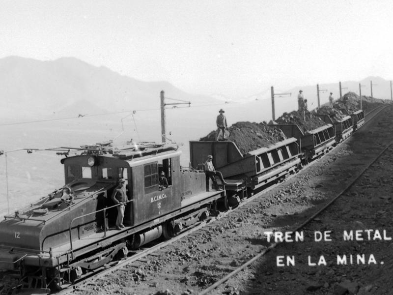 Tren en la mina