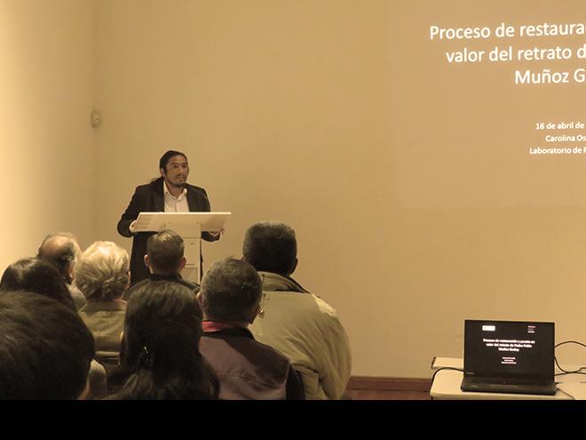 Javier Vega, Consejero Regional de Coquimbo en la charla de restauración en La Serena.