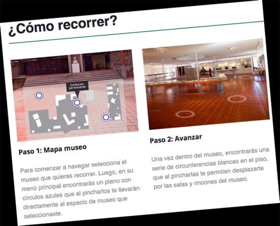 El portal web patrimoniovirtual.gob.cl permite el recorrido virtual de algunos museos chilenos.