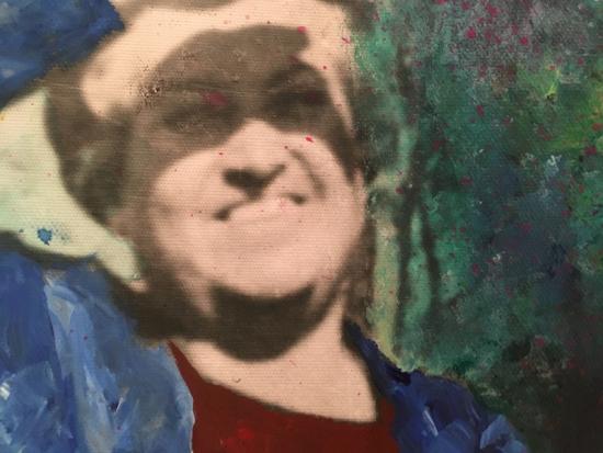 Obra de Estafanía Muñoz expuesta en "Gabriela Mistral Imagen de Vida"