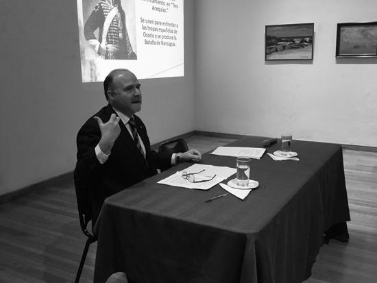 Conferencia "Capitán General Bernardo O´Higgins, Soldado, Caudillo y Estadista", en las Salas Temporales Museo Histórico Gabriel González Videla, agosto 2019.