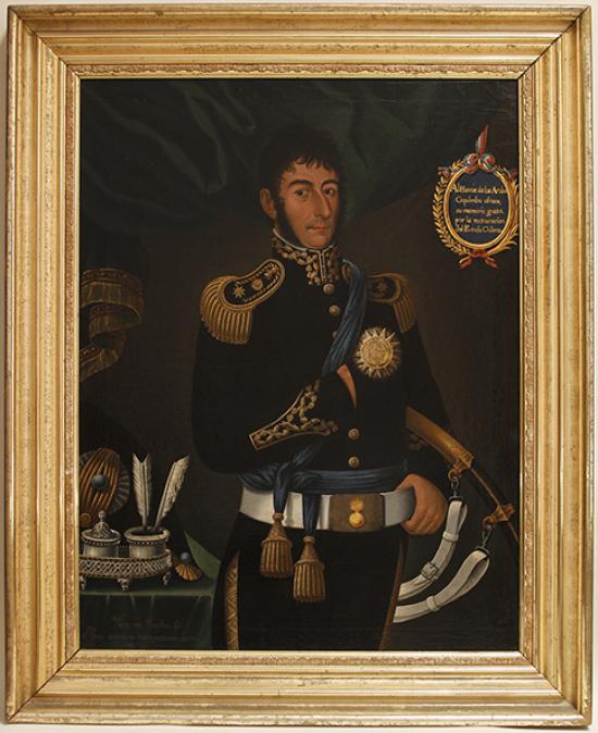 Óleo sobre tela pintado por José Gil de Castro en 1818, conservado en el Museo Histórico Gabriel González Videla de La Serena.