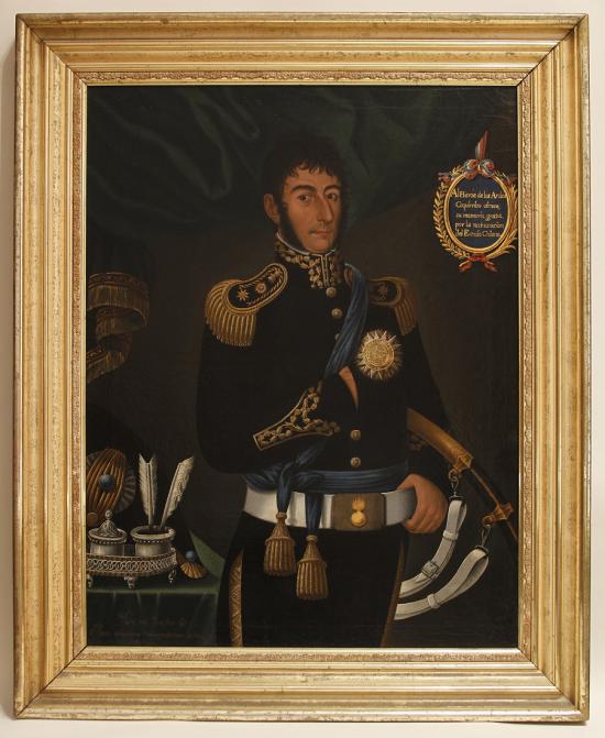 Retrato de José de San Martín realizado por Gil de Castro 