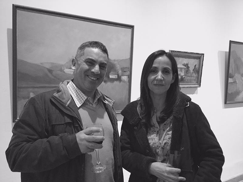 Alberto Viada en la exposición de Cristian Castro Willmen