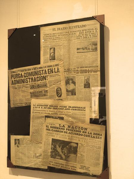 Prensa original de 1948 en seminario de historia en La Serens.