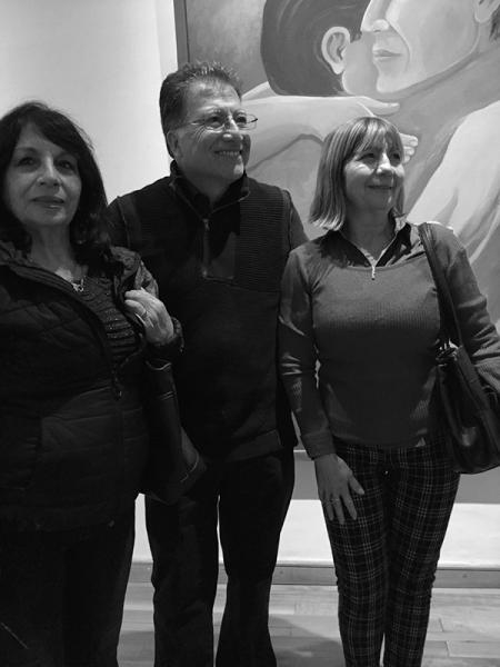 Jorge Martínez junto Susana Rigollet y María Cecilia Moncada