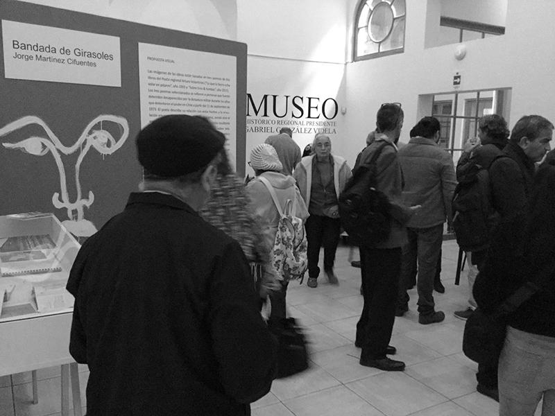 Inauguración de la &quot;Bandada de Girasoles&quot; en el Museo Histórico González Videla.