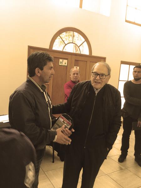 Eduardo Guzmán y Jorge Pinto en seminario de historia en La Serena.