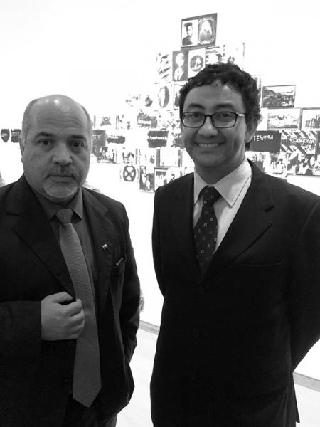 Claudio Oyarzún Secretario Regional de Educación y Pablo Portilla, encargado de la Ruta Camino “Gabriela Mistral” del Gobierno Regional.