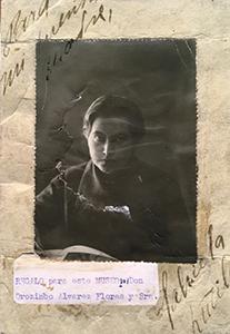 Retrato de Gabriela Mistral exhibida en &quot;Gabriela Mistral Imagen de Vida&quot;.