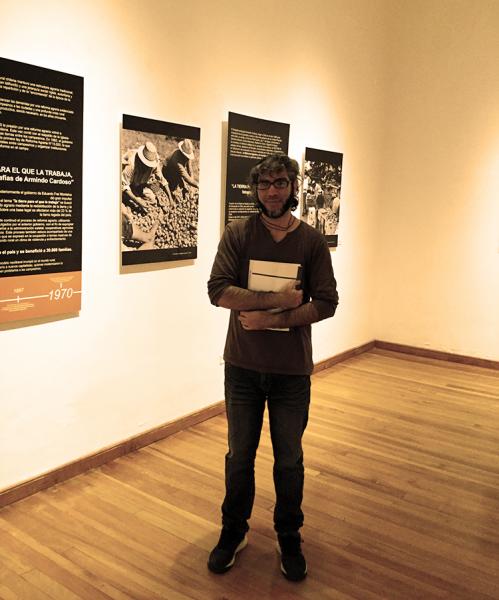 Rafael González en el Museo Histórico Gabriel González Videla de La Serena.