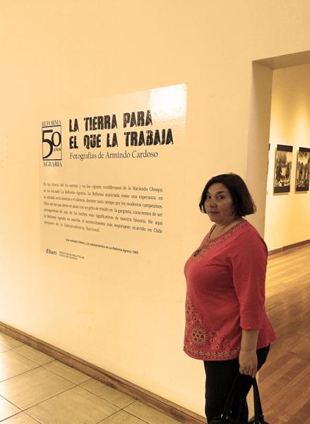 Lucía Bolados en el Museo Histórico Gabriel González Videla de La Serena.