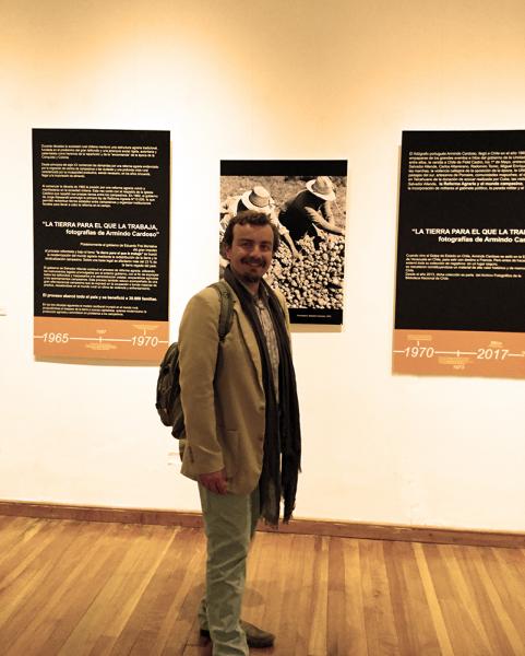 Javier Armijo en el Museo Histórico Gabriel González Videla de La Serena.fesor en inauguración en el Museo Histórico Gabriel González Videla de La Serena.