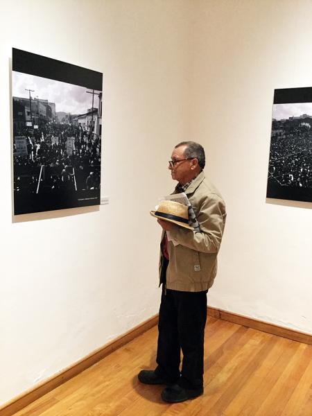 Ernesto Alvear en el Museo Histórico Gabriel González Videla de La Serena.