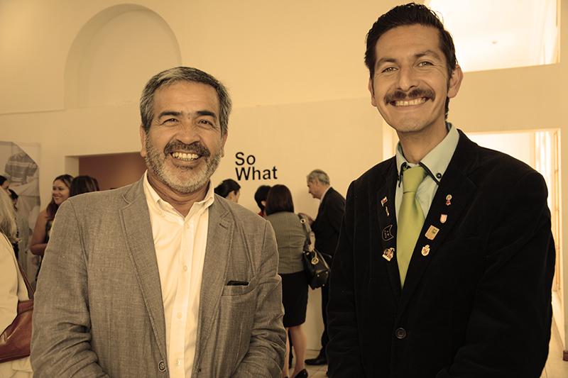 Concejales Robinson Hernández y Félix Velasco en la inauguración de &quot;So what&quot;