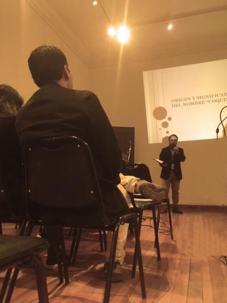 Presentación de Joel Avilez en encuentro de historia.