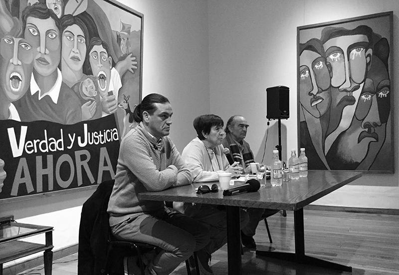 Carmen Hertz y Cristian Cruz en el seminario de Derechos Humanos en La Serena.