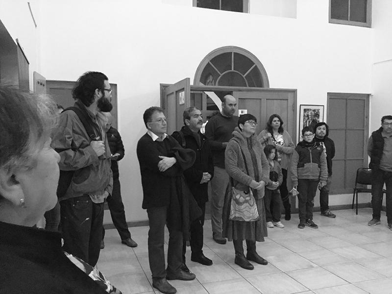 Audiencia en la exposición &quot;Habitantes Insulares&quot;