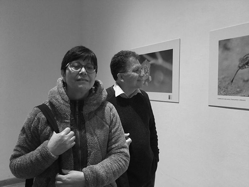 Elisa Guzmán y Jorge Martínez en la exposición &quot;Habitantes Insulares&quot;