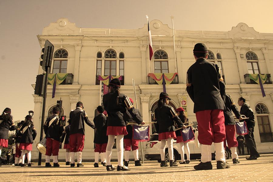 Vista de la fachada Museo Histórico Regional Gabriel González Videla.