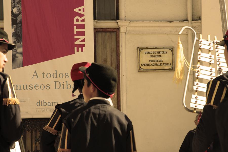 Vista de la fachada Museo Histórico Regional Gabriel González Videla.