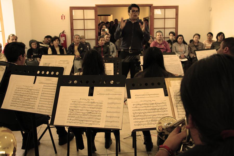 Presentación de la Banda de la Academia de Música Pedro Aguirre Cerda de La Serena.