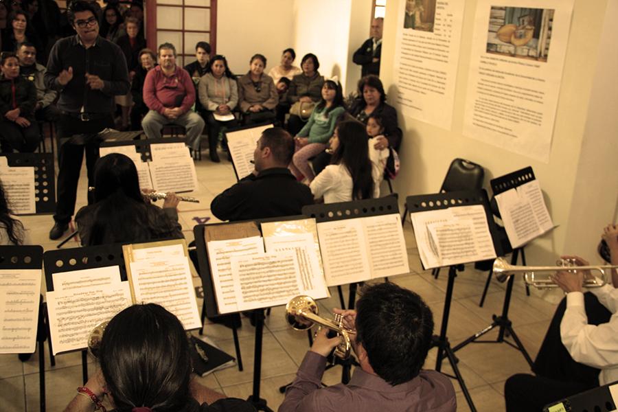 Presentación de la Banda de la Academia de Música Pedro Aguirre Cerda de La Serena.