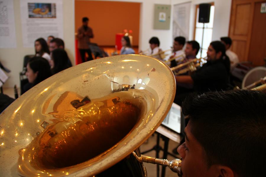 Presentación de la Banda de la Academia de Música Pedro Aguirre Cerda de La Serena.